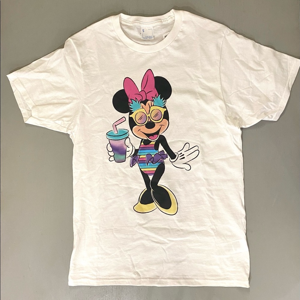 Disney Minnie Mouse Unicorn Stripes and Pineapples T-Shirt